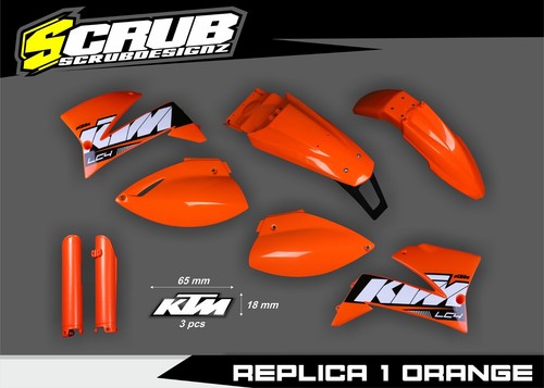 Plastik satz ktm lc4 - satz, supermoto